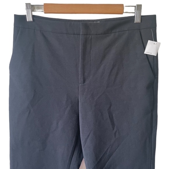 VINCE Stovepipe Cropped Straight Black Trousers Work Pants Size 8 NWOT - Picture 3 of 8